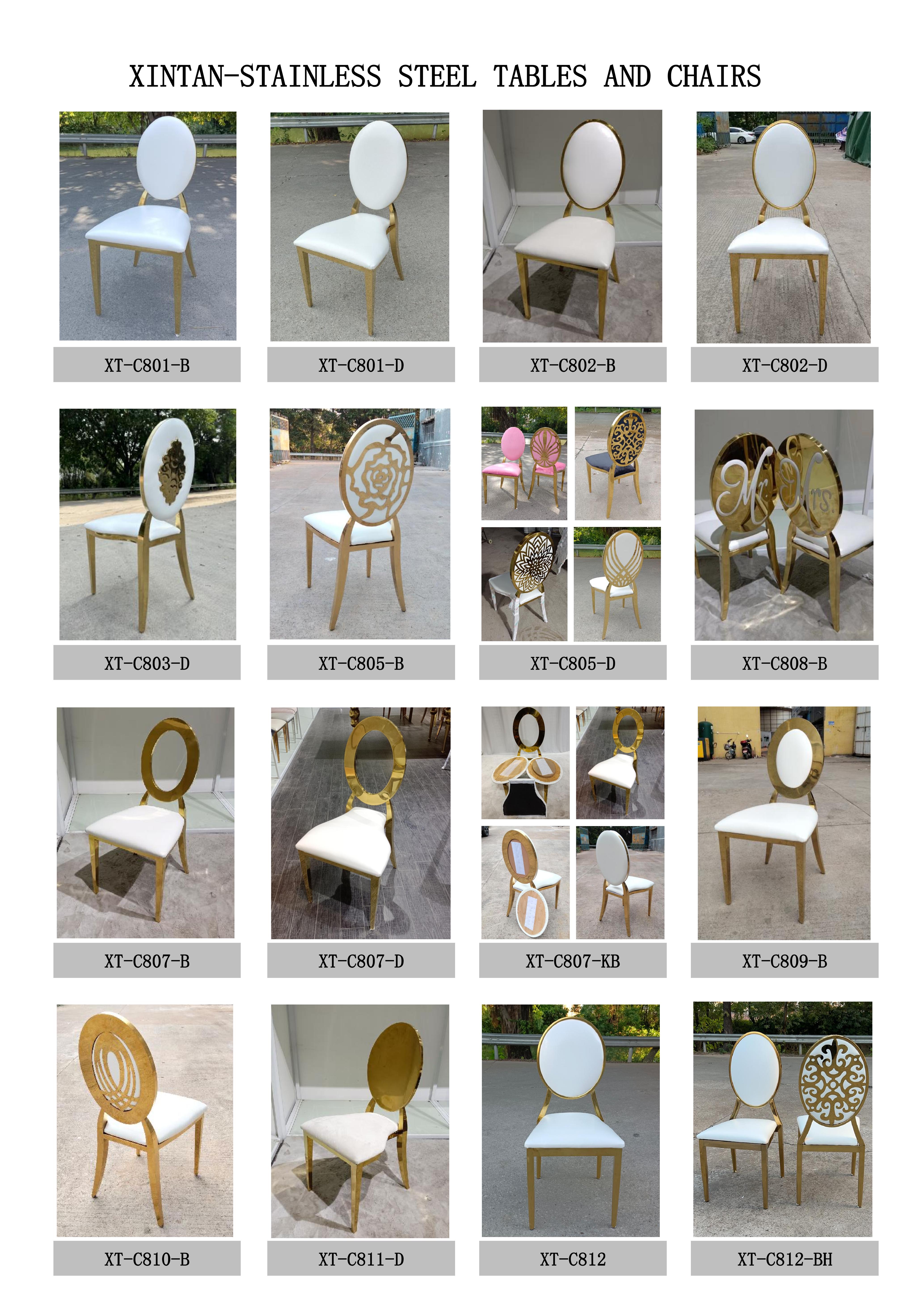 stainless steel chair catalog