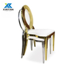 Luxury Elegant Stackable Stainless Steel O Back Banquet Chairs Perfect for Wedding Receptions Hotel Events Banquets Hall