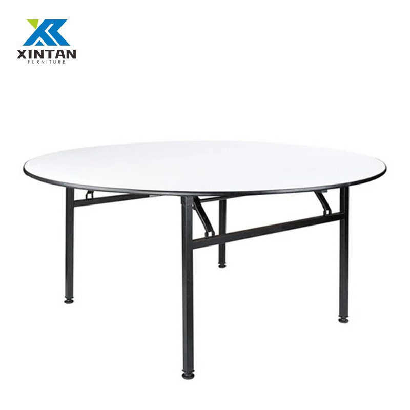 Heavy-Duty Durable Folding Wood Banquet Tables - Wholesale PVC Surface for Hotels, Catering & Event Halls