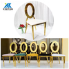 Luxury Elegant Stackable Stainless Steel O Back Banquet Chairs Perfect for Wedding Receptions Hotel Events Banquets Hall