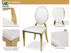 Luxury Elegant Stackable Stainless Steel O Back Banquet Chairs Perfect for Wedding Receptions Hotel Events Banquets Hall