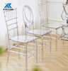 Wholesale Luxury Hotel Furniture Resin Tiffany Chiavari Chair for Wedding Groom And Bride Banquet