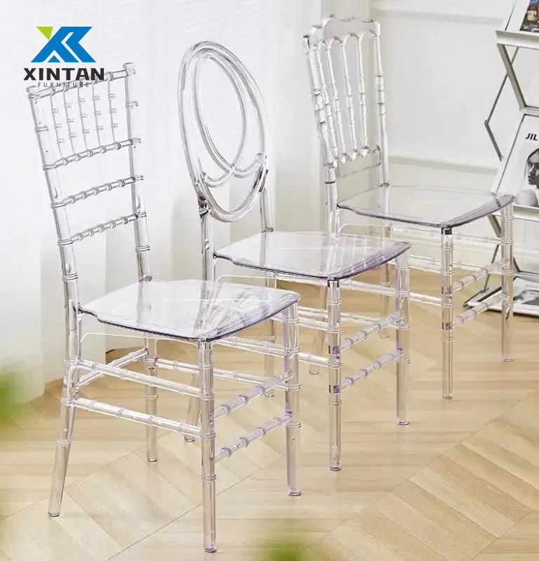 Wholesale Luxury Hotel Furniture Resin Tiffany Chiavari Chair for Wedding Groom And Bride Banquet