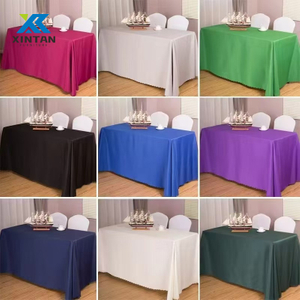 Color Customization Long Polyester Tablecloth Rectangle Table Cover - Wedding, Engagement Party, Bridal Shower & Decoration