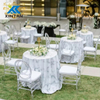Wholesale Luxury Hotel Furniture Resin Tiffany Chiavari Chair for Wedding Groom And Bride Banquet