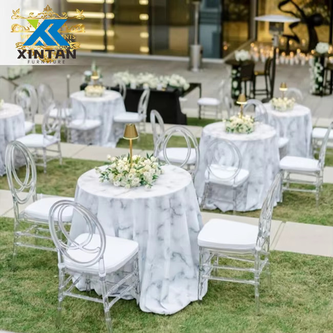 Wholesale Luxury Hotel Furniture Resin Tiffany Chiavari Chair for Wedding Groom And Bride Banquet