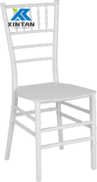 Wholesale White Stackable Resin Tiffany Chiavari Chairs for Weddings, Hotels, Banquets