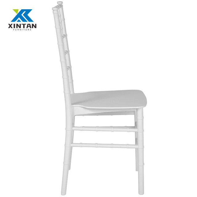 Wholesale White Stackable Resin Tiffany Chiavari Chairs for Weddings, Hotels, Banquets