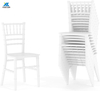 Wholesale White Stackable Resin Tiffany Chiavari Chairs for Weddings, Hotels, Banquets